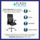 High Back Ergonomic Office Chair with Black and White Contemporary Mesh Design
