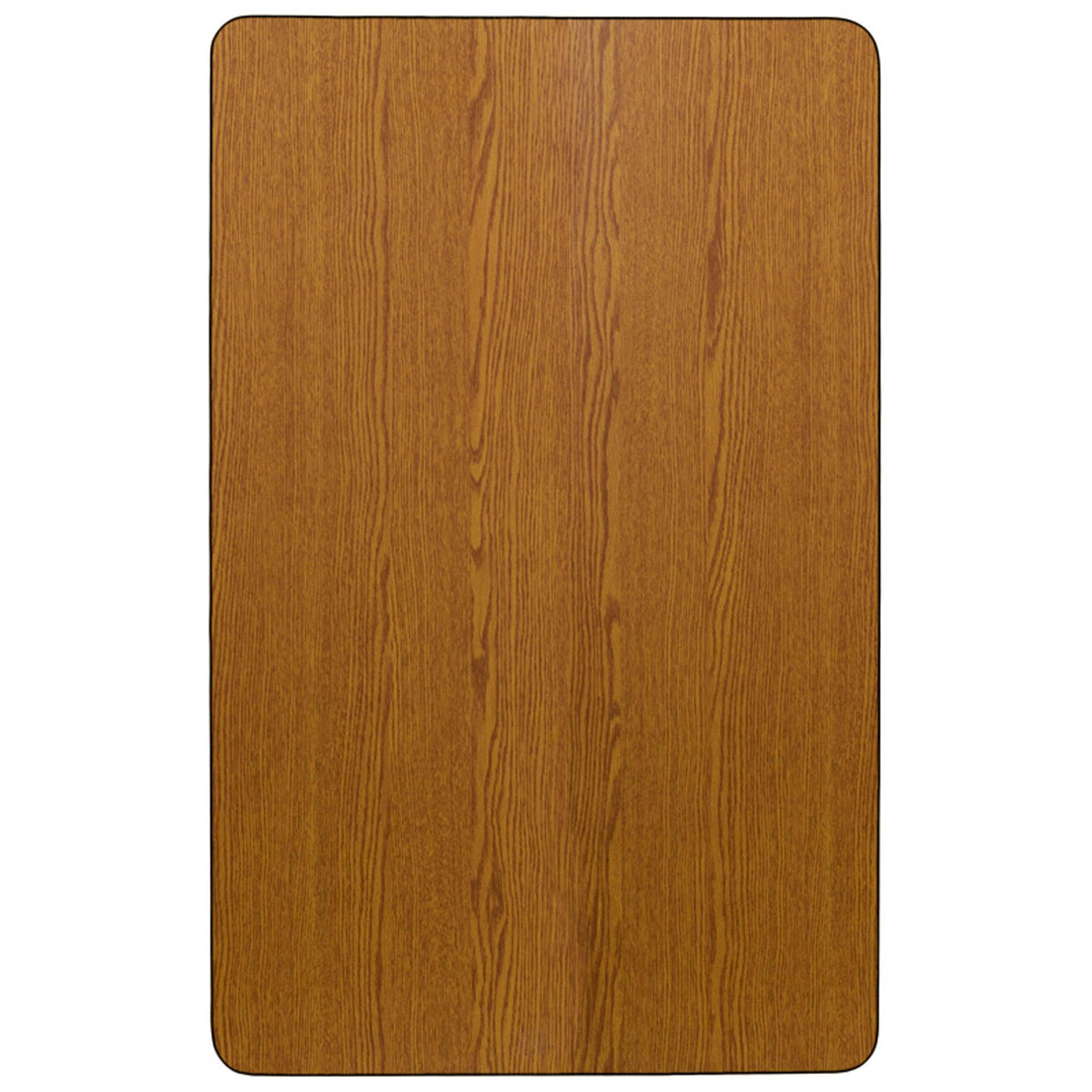 Oak |#| Mobile 24inchW x 48inchL Rectangular Oak Thermal Laminate Adjustable Activity Table