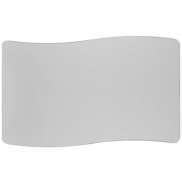 Grey |#| Mobile 28inchWx47.5inchL Wave Collaborative Grey Kids Adjustable Activity Table