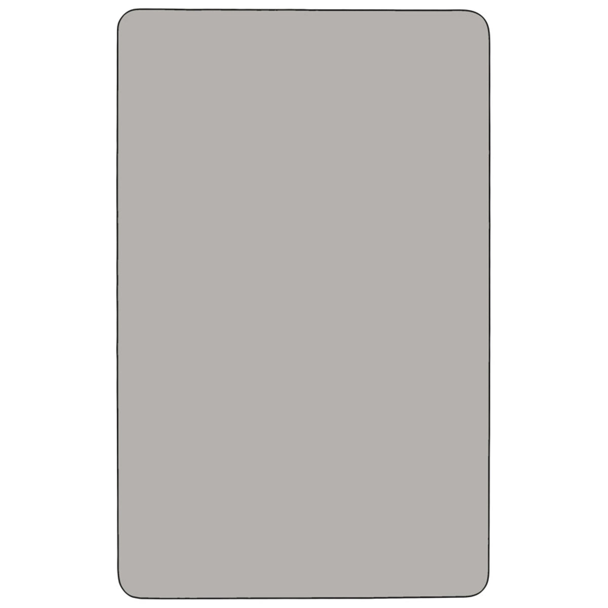 Gray |#| Mobile 36inchW x 72inchL Rectangular Grey HP Laminate Adjustable Activity Table