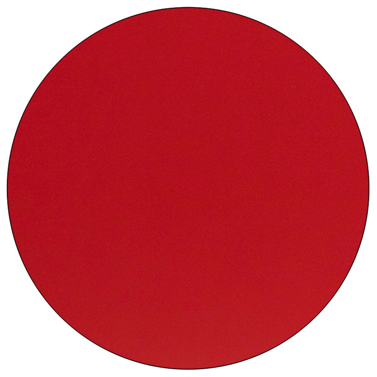 Red |#| Mobile 48inch Round Red HP Laminate Activity Table - Height Adjustable Short Legs