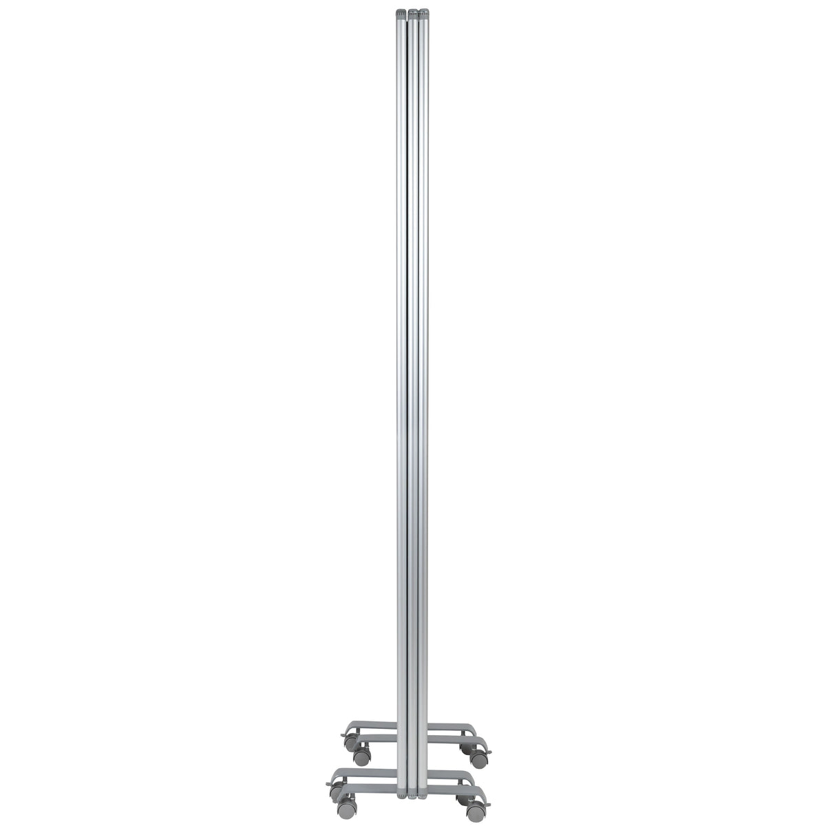Mobile Magnetic Whiteboard 3 Section Partition with Locking Casters, 72inchH x 24inchW