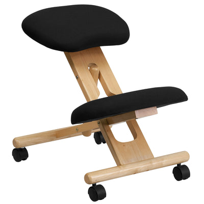 Mobile Wooden Ergonomic Kneeling Office Chair - View 1