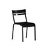 Nash Commercial Grade Steel Stack Chair, Indoor-Outdoor Armless Chair with 2 Slat Back