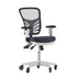 Nicholas Mid-Back Multifunction Executive Swivel Ergonomic Office Chair with Adjustable Arms and Transparent Roller Wheels