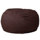Natural Sherpa |#| Large Faux Sherpa Refillable Bean Bag Chair for Kids and Teens - Natural