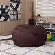 Natural Sherpa |#| Large Faux Sherpa Refillable Bean Bag Chair for Kids and Teens - Natural