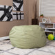 Teal Furry |#| Oversized Teal Furry Refillable Bean Bag Chair for All Ages