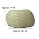 Light Pink Dot |#| Oversized Light Pink Dot Refillable Bean Bag Chair for All Ages