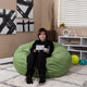 Light Pink Dot |#| Oversized Light Pink Dot Refillable Bean Bag Chair for All Ages