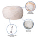 Blush Furry |#| Oversized Blush Furry Refillable Bean Bag Chair for All Ages