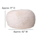 Blush Furry |#| Oversized Blush Furry Refillable Bean Bag Chair for All Ages