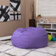 Navy Blue |#| Oversized Solid Navy Blue Refillable Bean Bag Chair for All Ages