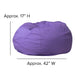 Navy Blue |#| Oversized Solid Navy Blue Refillable Bean Bag Chair for All Ages