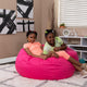 Gray |#| Oversized Solid Gray Refillable Bean Bag Chair for All Ages