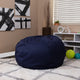 Purple |#| Oversized Solid Purple Refillable Bean Bag Chair for All Ages