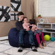 Purple |#| Oversized Solid Purple Refillable Bean Bag Chair for All Ages