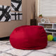 Green |#| Oversized Solid Green Refillable Bean Bag Chair for All Ages