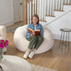 Red |#| Oversized Solid Red Refillable Bean Bag Chair for All Ages