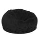 Black Furry |#| Oversized Black Furry Refillable Bean Bag Chair for All Ages