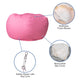 Light Pink |#| Oversized Solid Light Pink Refillable Bean Bag Chair for All Ages