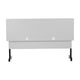 Gray Top/Black Frame |#| Commercial Nesting Flip Training Table with Steel Frame and T-Legs in Gray/Black