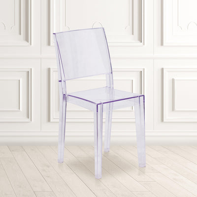 Phantom Series Transparent Stacking Side Chair