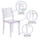 Transparent Stacking Side Chair - Armless Side Chair - Resin Stack Chair