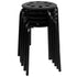 Plastic Nesting Stack Stools, 17.5"Height (5 Pack)