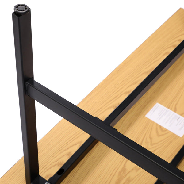 Walnut |#| Commercial 60x24 Conference Table with Laminate Top and A-Frame Base - Walnut
