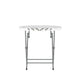Gray & White |#| 3PC Gray/White and Charcoal Indoor/Outdoor PE Rattan Folding Bistro Set