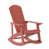 Savannah All-Weather Poly Resin Wood Adirondack Rocking Chair with Rust Resistant Stainless Steel Hardware