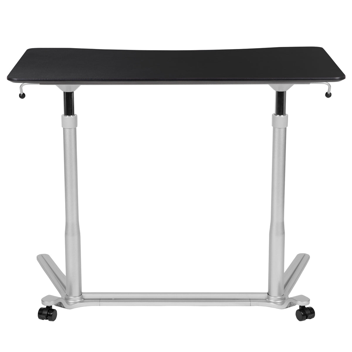 Black |#| Black Sit-Down, Stand-Up Ergonomic Computer Desk - Standing Desk