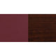 Burgundy Vinyl Seat/Walnut Wood Frame |#| Slat Back Walnut Wood Restaurant Chair - Burgundy Vinyl Seat