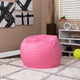 Light Pink |#| Small Solid Light Pink Refillable Bean Bag Chair for Kids and Teens