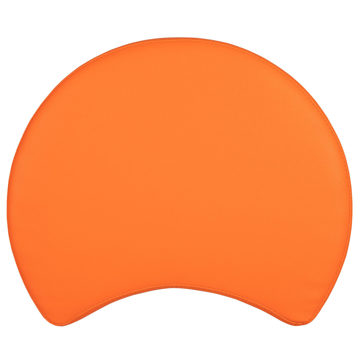 Orange |#| 18inchH Soft Seating Flexible Moon for Classrooms and Common Spaces - Orange