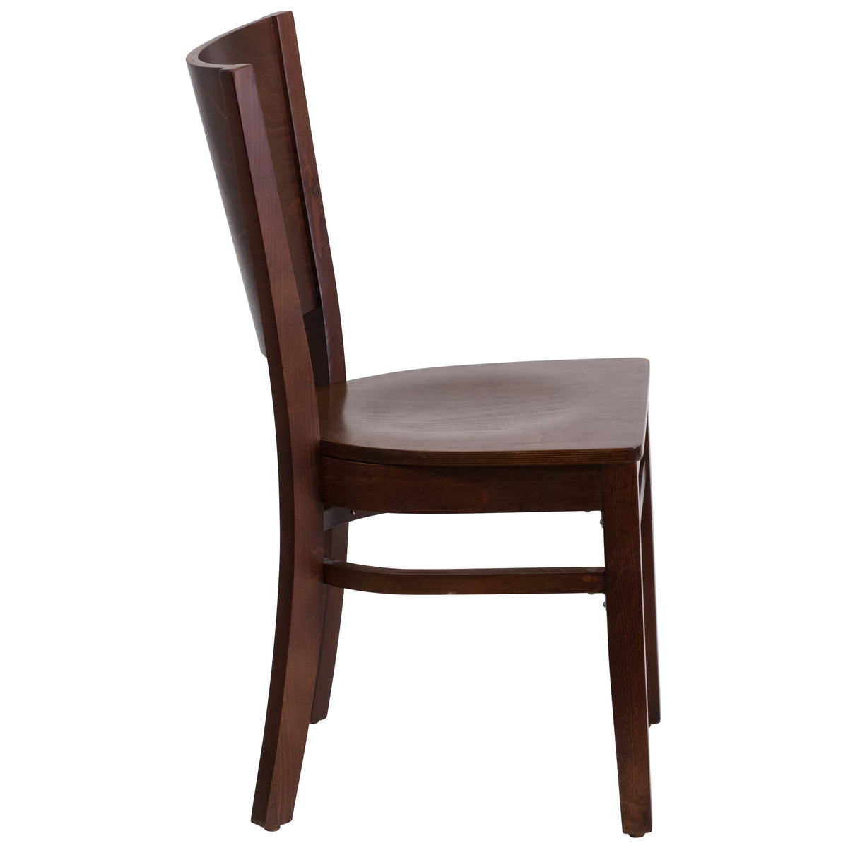 Walnut Wood Seat/Walnut Wood Frame |#| Solid Back Walnut Wood Restaurant Chair - Hospitality Seating