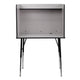 Nebula Grey |#| Stand-Alone Study Carrel with Height Adjustable Legs - Nebula Grey Finish