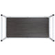 Rustic Gray Top/White Frame |#| Industrial Modern Desk-47inchL Commercial Grade Home Office Desk-Rustic Gray/White