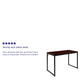 Mahogany Top/Black Frame |#| Industrial Modern Desk-47inchL Commercial Grade Home Office Desk-Mahogany/Black