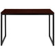 Mahogany Top/Black Frame |#| Industrial Modern Desk-47inchL Commercial Grade Home Office Desk-Mahogany/Black