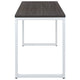 Rustic Gray Top/White Frame |#| Industrial Modern Desk-47inchL Commercial Grade Home Office Desk-Rustic Gray/White