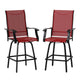 Red |#| Outdoor Stool - 30 inch Patio Bar Stool / Garden Chair, Red(Set of 2)