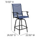 Navy |#| Outdoor Stool - 30 inch Patio Bar Stool / Garden Chair, Navy (Set of 2)