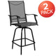 Gray |#| Outdoor Stool - 30 inch Patio Bar Stool / Garden Chair, Gray (Set of 2)