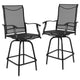 Black |#| Outdoor Stool - 30 inch Patio Bar Stool / Garden Chair, Black (Set of 2)