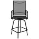 Black |#| Outdoor Stool - 30 inch Patio Bar Stool / Garden Chair, Black (Set of 2)