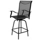 Black |#| Outdoor Stool - 30 inch Patio Bar Stool / Garden Chair, Black (Set of 2)