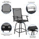 Black |#| Outdoor Stool - 30 inch Patio Bar Stool / Garden Chair, Black (Set of 2)