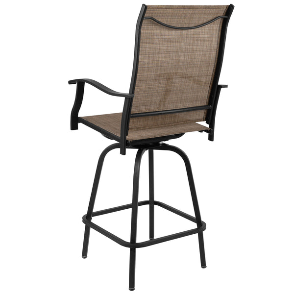 Brown |#| Outdoor Stool - 30 inch Patio Bar Stool / Garden Chair, Brown (Set of 2)